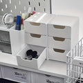 Organiseur de Bureau Empilable — Rangement Élégant à Tiroirs pour Maison & Bureau
