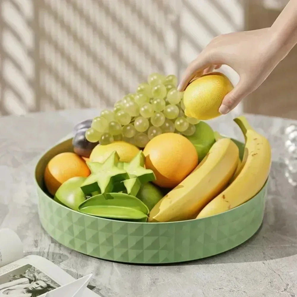 Plateau Rotatif 360° — Organiseur de Cuisine Multifonction pour Épices, Condiments & Fruits